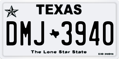 TX license plate DMJ3940