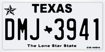 TX license plate DMJ3941