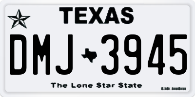 TX license plate DMJ3945