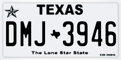 TX license plate DMJ3946