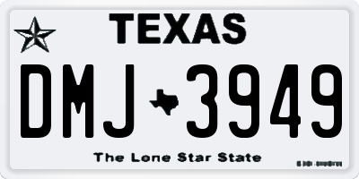 TX license plate DMJ3949