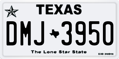 TX license plate DMJ3950