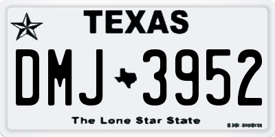 TX license plate DMJ3952