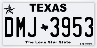 TX license plate DMJ3953