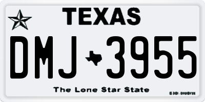 TX license plate DMJ3955