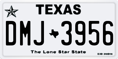 TX license plate DMJ3956