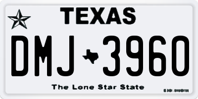 TX license plate DMJ3960