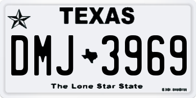 TX license plate DMJ3969