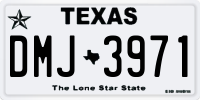 TX license plate DMJ3971
