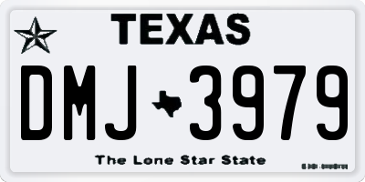 TX license plate DMJ3979