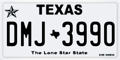 TX license plate DMJ3990