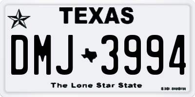 TX license plate DMJ3994
