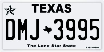 TX license plate DMJ3995