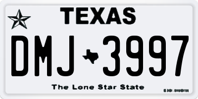 TX license plate DMJ3997