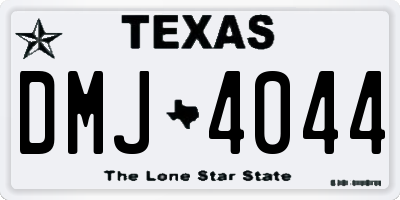 TX license plate DMJ4044