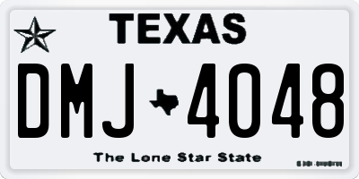 TX license plate DMJ4048