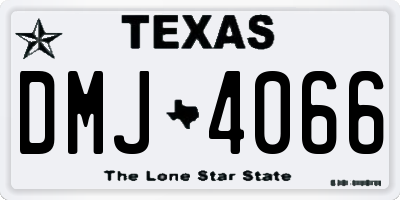 TX license plate DMJ4066