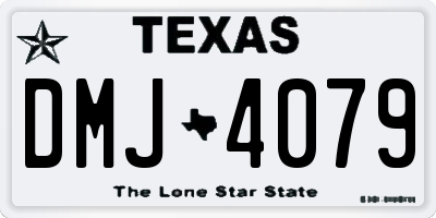 TX license plate DMJ4079