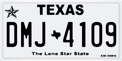 TX license plate DMJ4109