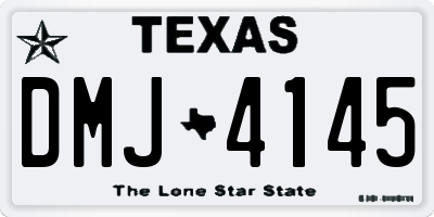 TX license plate DMJ4145