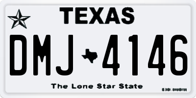 TX license plate DMJ4146