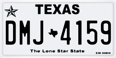 TX license plate DMJ4159