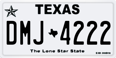 TX license plate DMJ4222