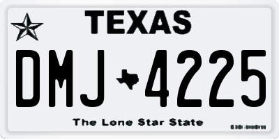 TX license plate DMJ4225