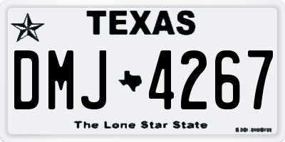 TX license plate DMJ4267