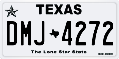 TX license plate DMJ4272