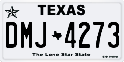 TX license plate DMJ4273
