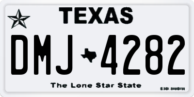 TX license plate DMJ4282