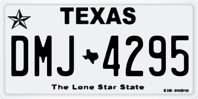 TX license plate DMJ4295