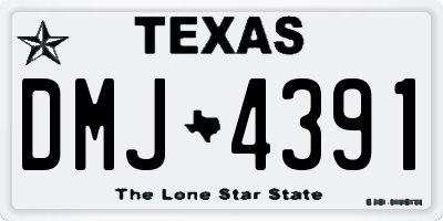 TX license plate DMJ4391