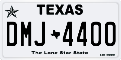 TX license plate DMJ4400