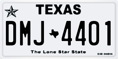TX license plate DMJ4401