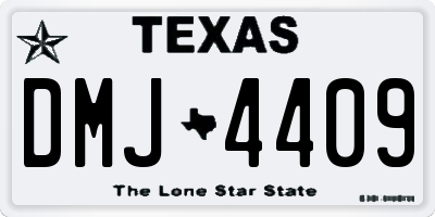 TX license plate DMJ4409
