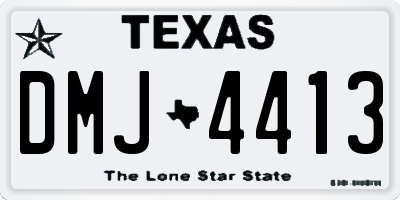 TX license plate DMJ4413