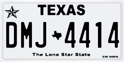 TX license plate DMJ4414