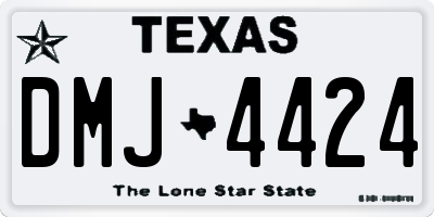 TX license plate DMJ4424