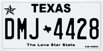 TX license plate DMJ4428