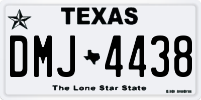 TX license plate DMJ4438
