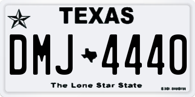 TX license plate DMJ4440
