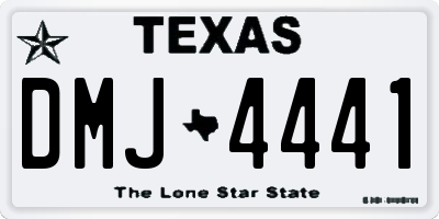 TX license plate DMJ4441