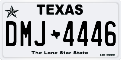 TX license plate DMJ4446
