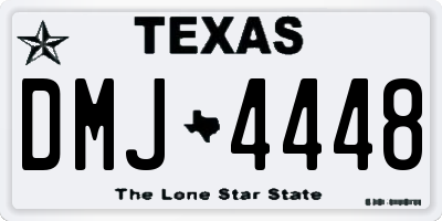 TX license plate DMJ4448