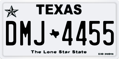 TX license plate DMJ4455
