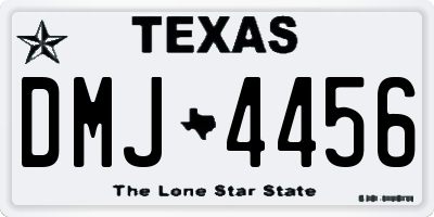 TX license plate DMJ4456