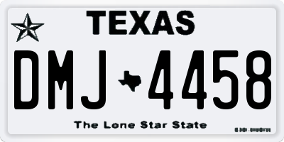 TX license plate DMJ4458