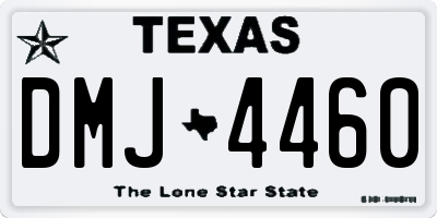 TX license plate DMJ4460